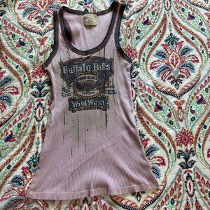 Pink and black Buffalo Bills tank top